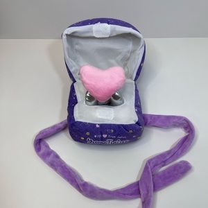 Japan Yume Twins ~ Plush Ring Box Gift with Bow & Heart Ring with Zip Pouch NEW